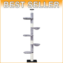 Load image into Gallery viewer, Durable Adjustable Cat Climbing Tree With Hammock - Ideal For Energetic Kittens
