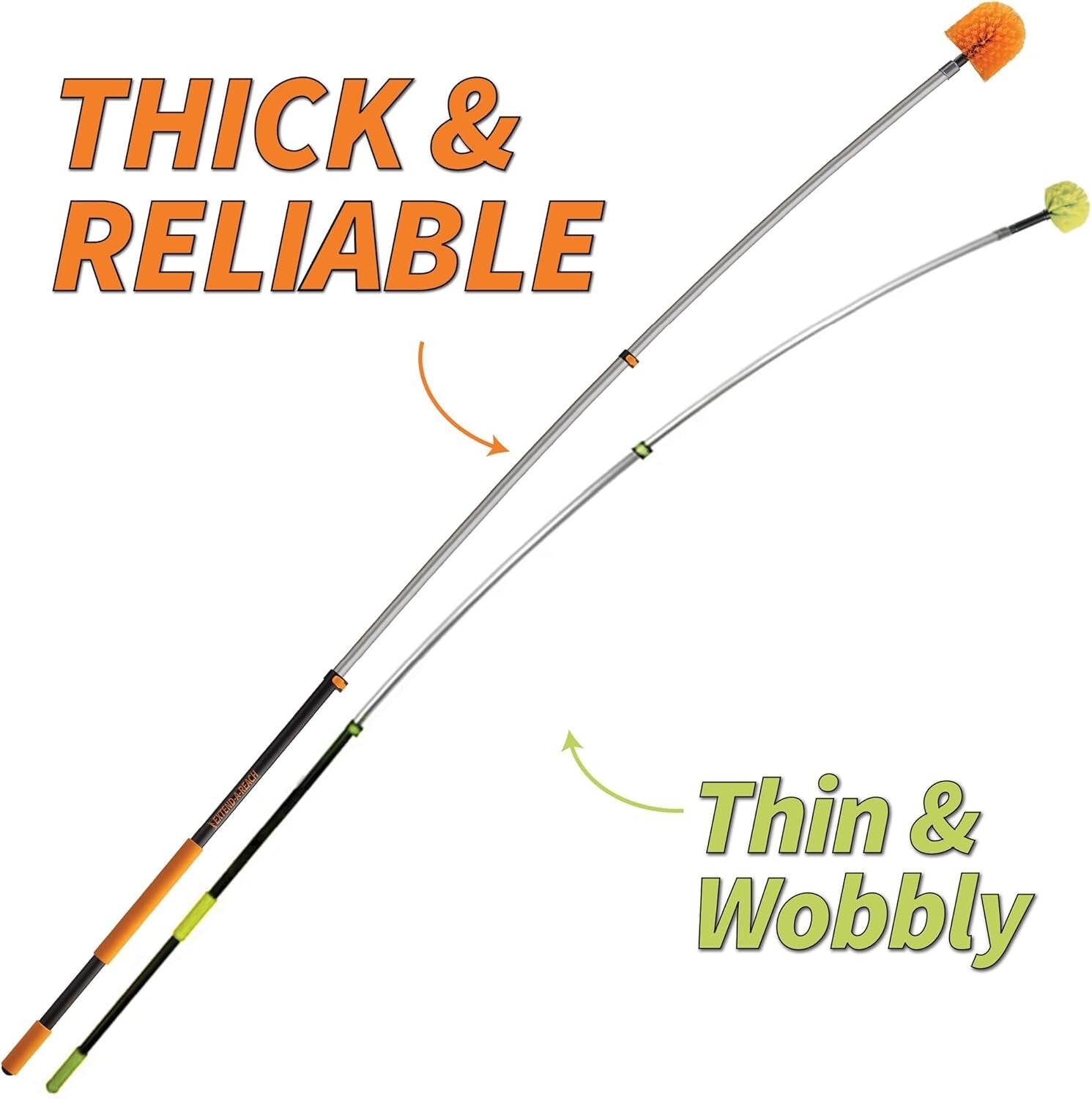 Versatile 36ft High Reach Cleaning Kit - Cobweb & Ceiling Fan Duster Included