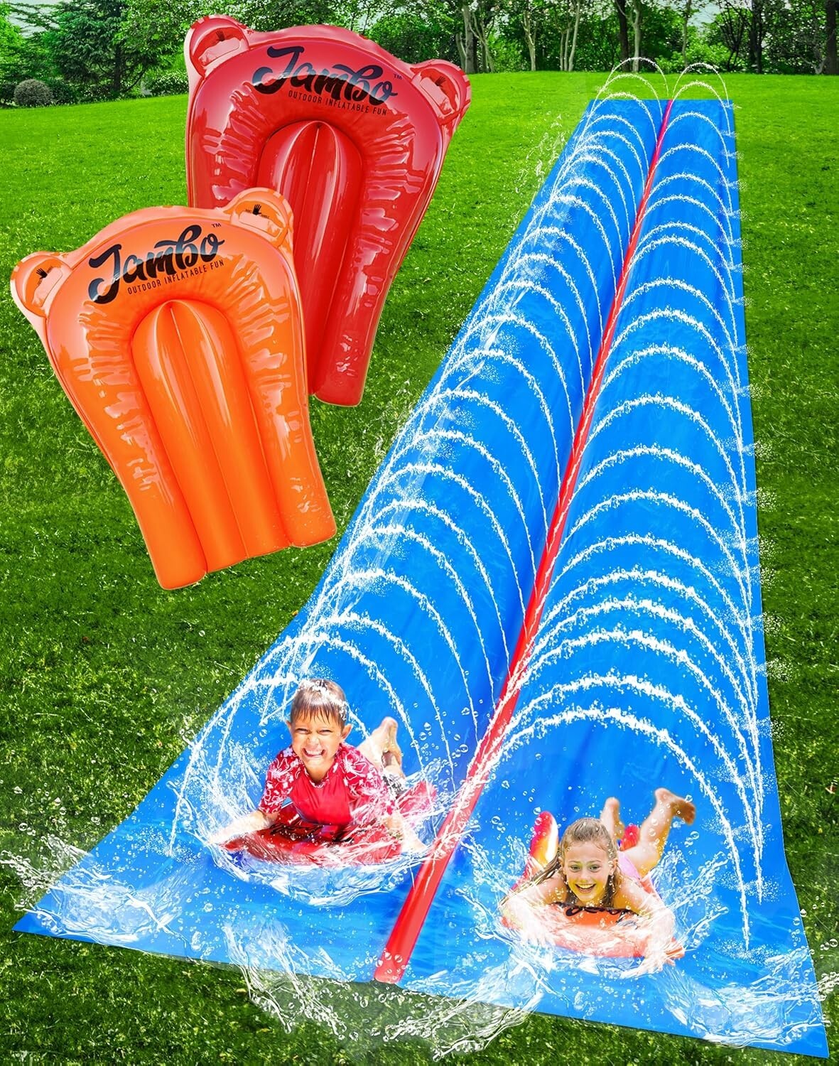 Backyard Water Slide - 30FT x 8FT Heavy-Duty Slip Splash for Outdoor Joy