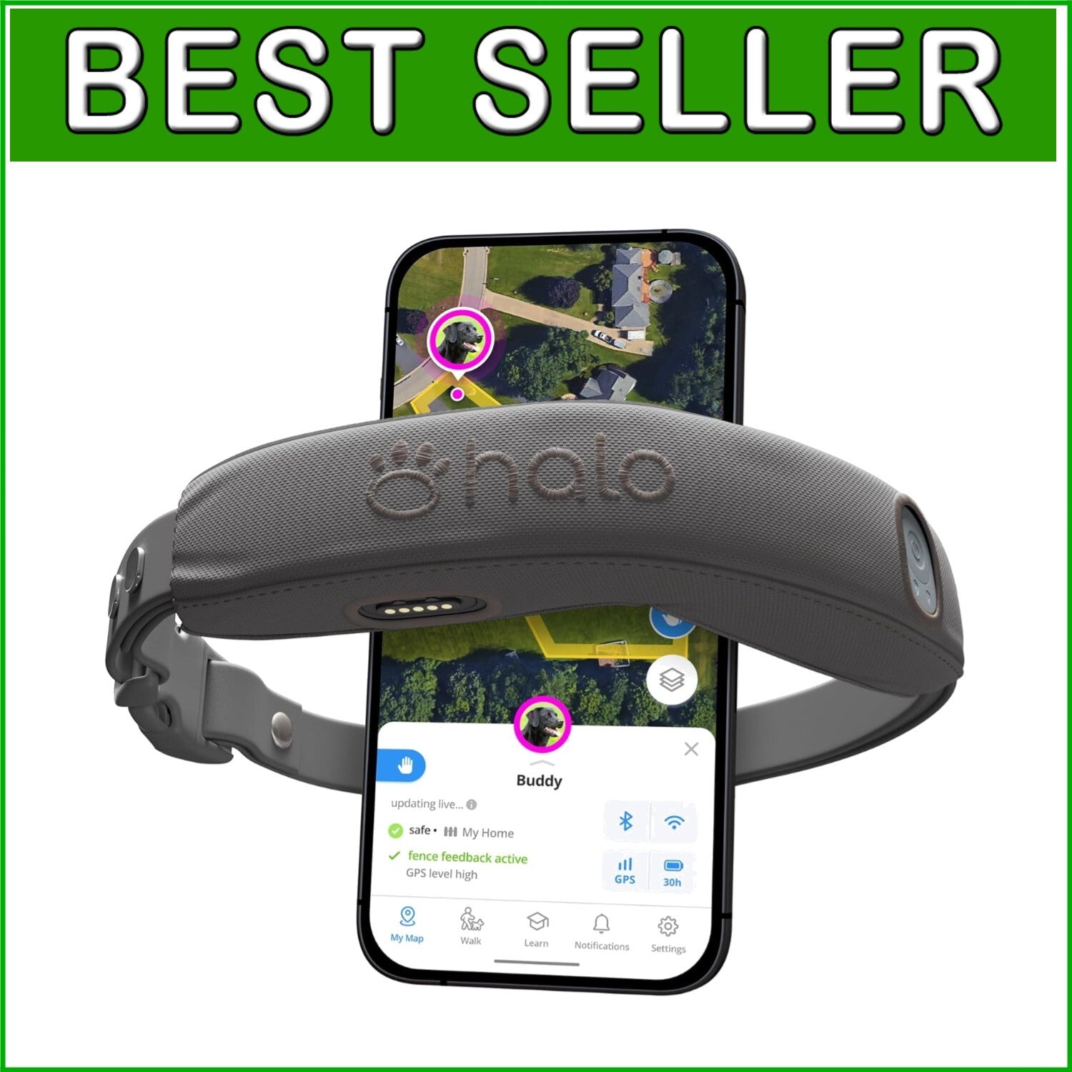 Customizable GPS Dog Training Collar with Wireless Fence - Subscription Included