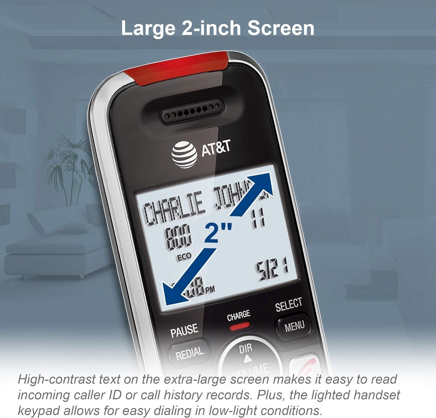 5-Handset Cordless Phone with Audio Assist, Answering Machine, and Call Blocker