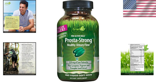 Prosta-Strong Prostate Health Softgels with Saw Palmetto & Lycopene - 180 Count