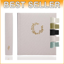 Load image into Gallery viewer, Square Scrapbook Photo Album: Gold-Stamped, Durable - Gift for Every Occasion