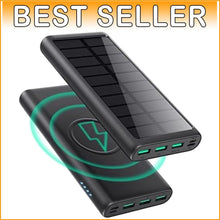 Load image into Gallery viewer, 5-in-1 Wireless Portable Charger 36800mAh – Solar &amp; Fast Charging Power Bank