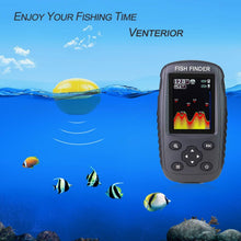 Load image into Gallery viewer, Advanced Wireless Fish Finder: Color LCD Depth Locator with Temperature Sensor