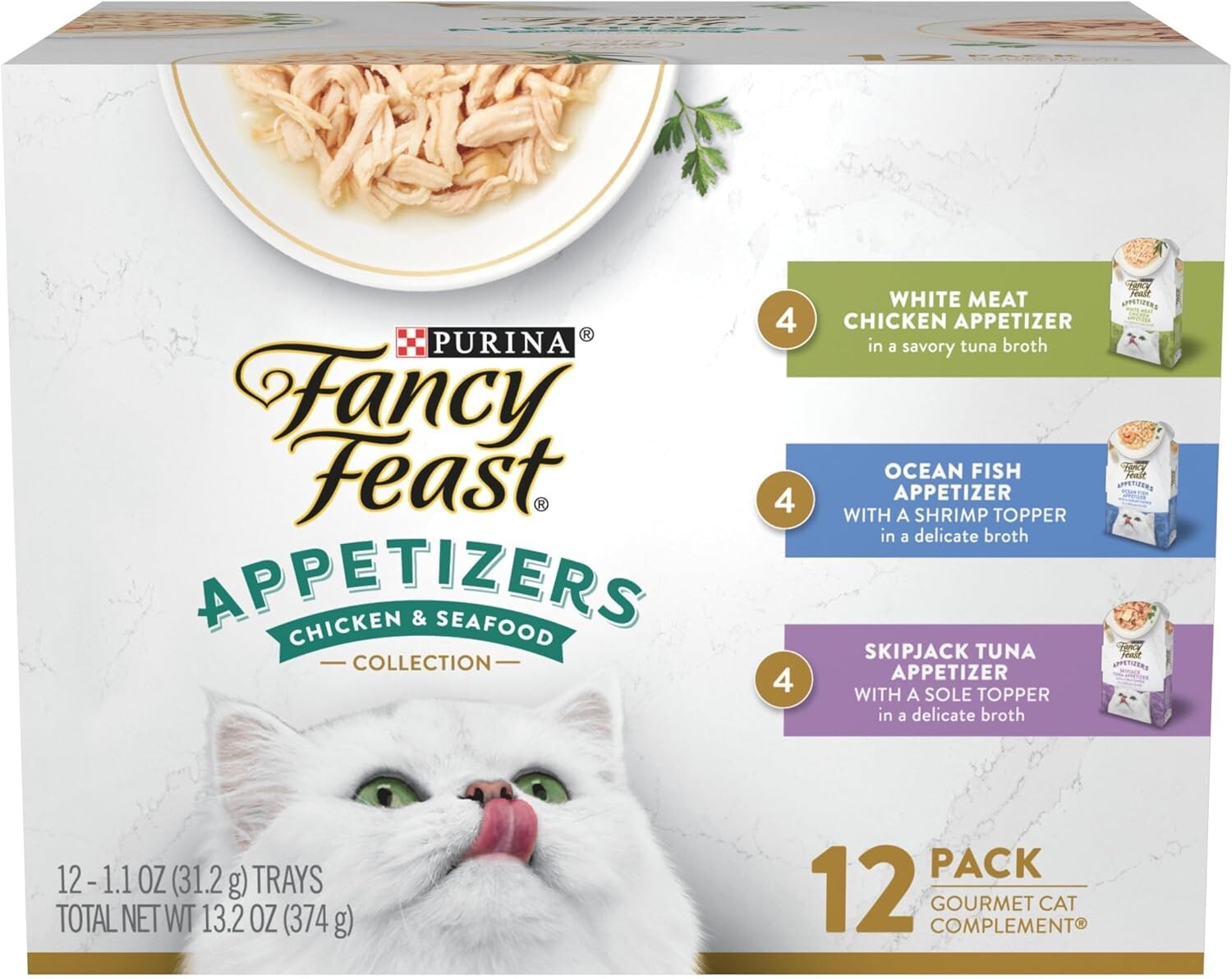 Handcrafted Grain-Free Wet Cat Food Appetizers - 24 Trays 1.1 oz, All Flavors