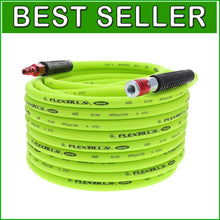 Load image into Gallery viewer, ZillaGreen 3/8 in. Air Hose - Flexible Hybrid with ColorConnex Coupler, 100 ft.