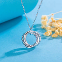 Load image into Gallery viewer, Stylish 50th Birthday Jewelry - Non-Allergenic Sterling Silver Necklace for Her