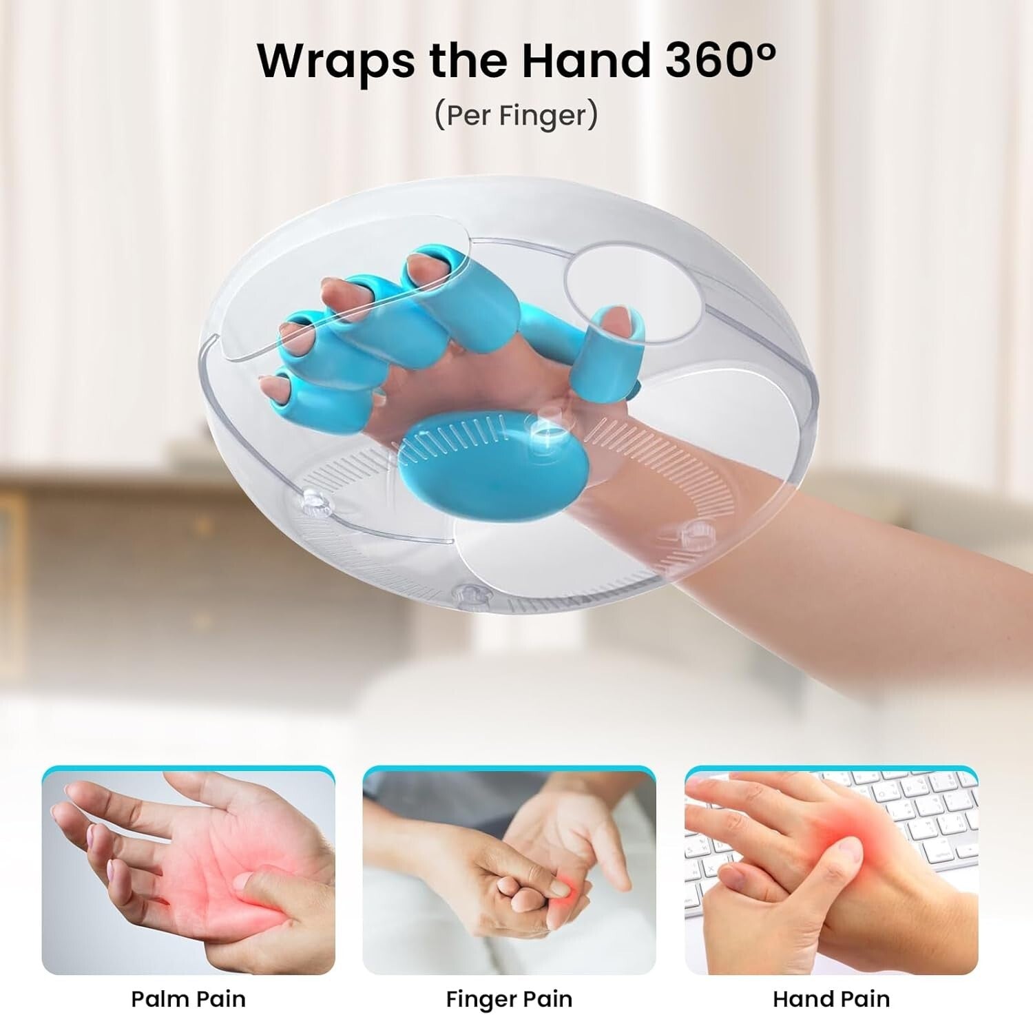 Portable Hand Massager with Heat - Ideal for Carpal Tunnel Relief, Stylish Gift