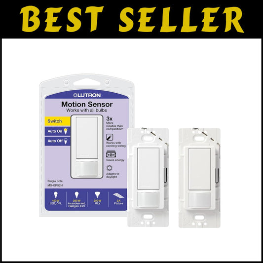 Versatile Motion Sensor Switch for Garage, Bathroom & Laundry - Simple Setup