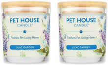 Load image into Gallery viewer, Scented Soy Candles for Pet Lovers - 2 Pack Lilac Garden Odor Eliminator