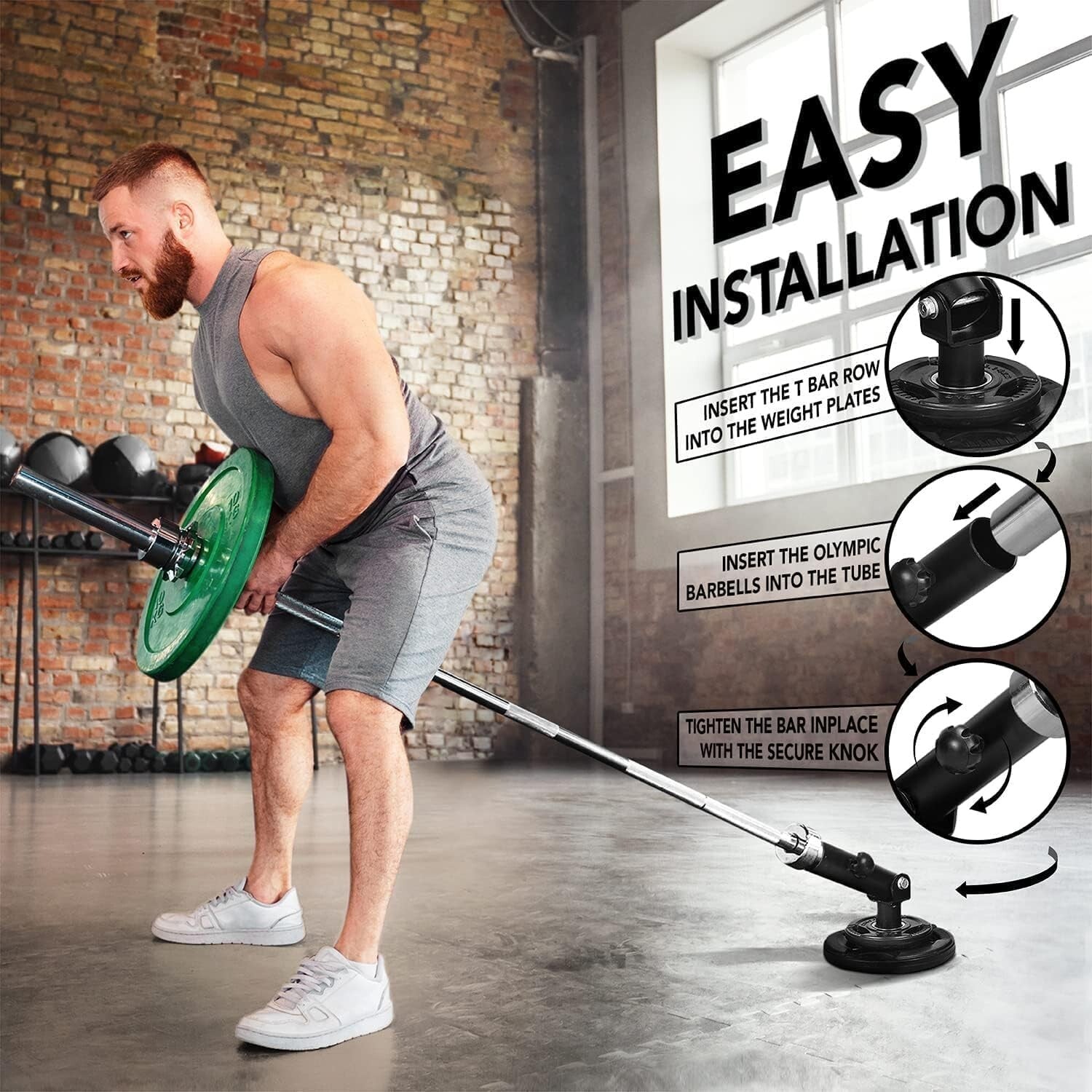 Compact & Durable Landmine Attachment - Ideal for Weightlifting and Powerlifting