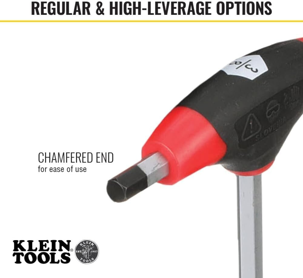 Durable T-Handle Allen Wrench Set with Organized Metal Stand - 10 Sizes Included