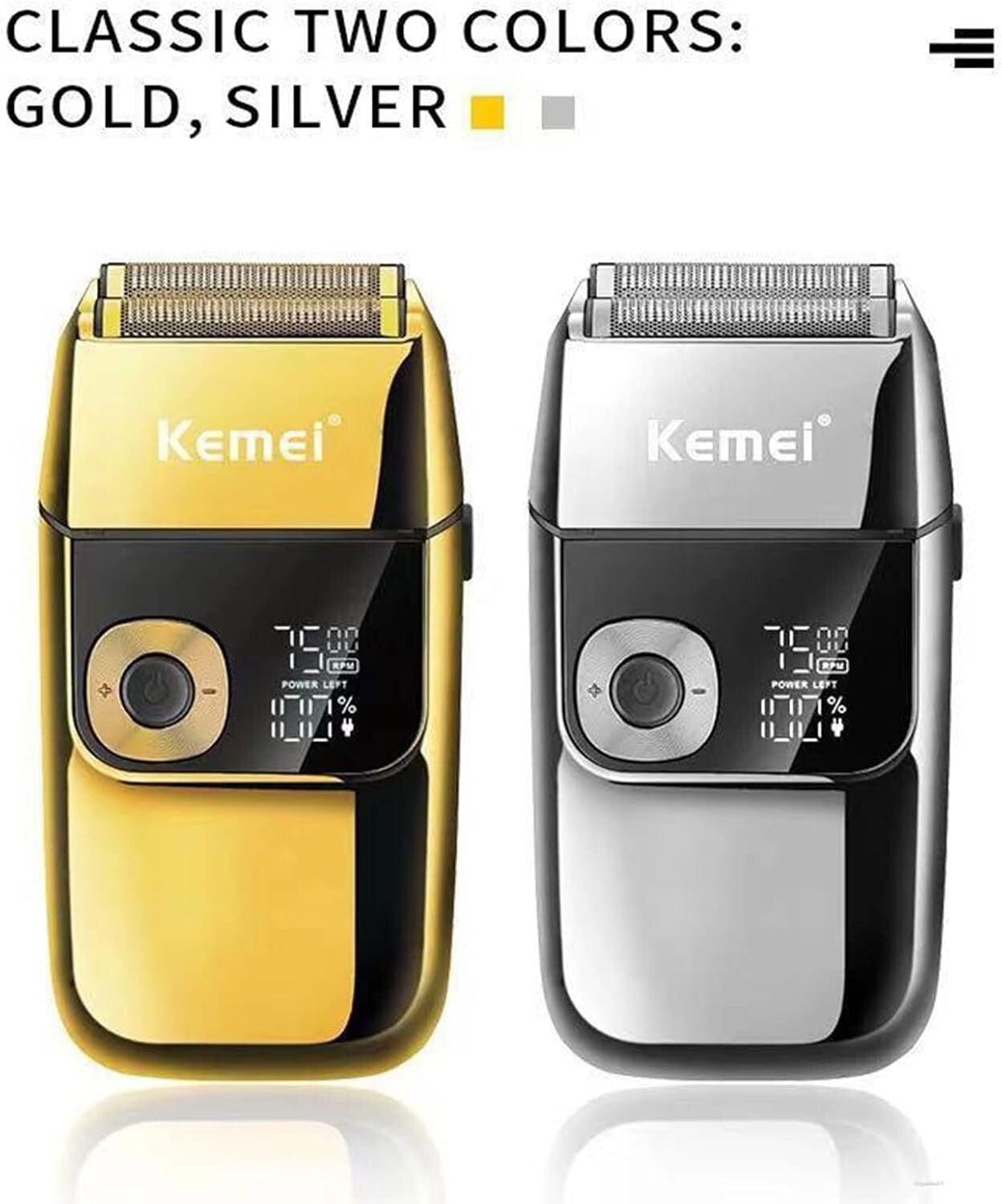 High-Quality Electric Razor for Men - USB Rechargeable, Easy to Clean & Travel