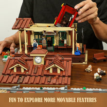 Load image into Gallery viewer, Interactive 1975 Pcs Wild West Train Station with 5 Unique Characters &amp; Details