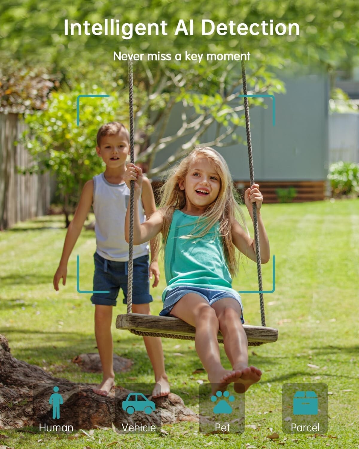 2-Pack Battery Powered 3MP Outdoor Cameras - Front Door & Garage Security