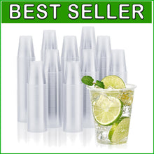 Load image into Gallery viewer, 2000 Pack 12 Oz Clear Plastic Cups - Durable Disposable Drinkware for Parties
