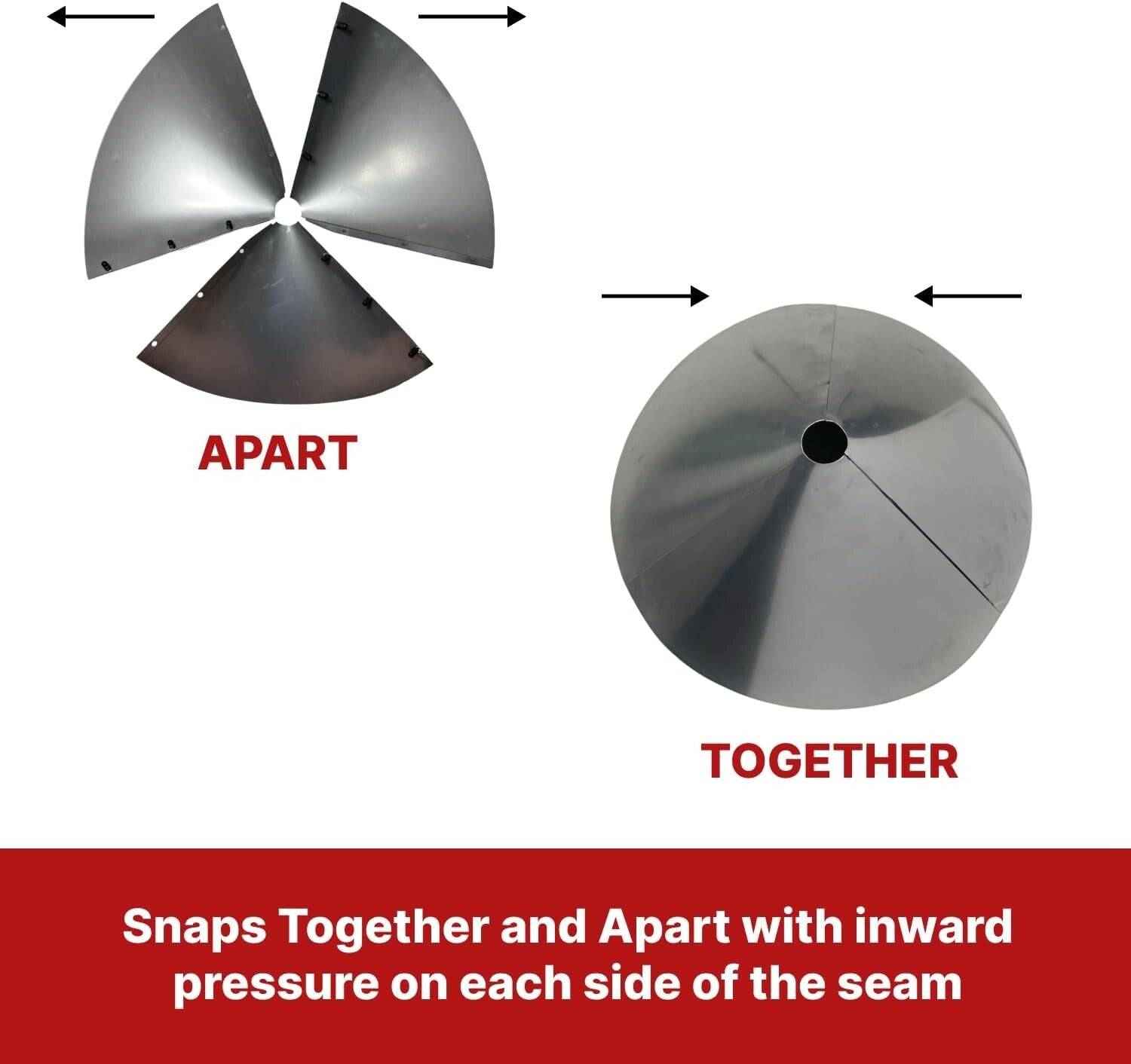 19-Inch Squirrel Baffle in Galvanized Steel - Dual Mount for Bird Feeders