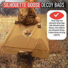 Load image into Gallery viewer, Compact Silhouette Goose Decoy Bags - 4 Dozen Capacity with Bottom Stake Hole