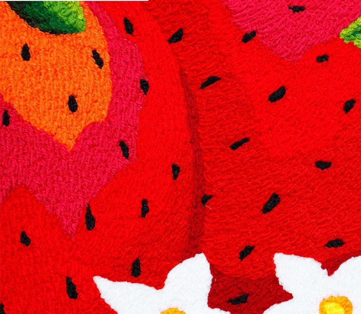 Cute Strawberry-Shaped Non-Slip Bath Mat for Kids - 32x24 Inch Delight