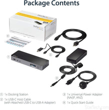 Load image into Gallery viewer, Universal Hybrid Laptop Docking Station - Dual 4K HDMI &amp; DisplayPort Support