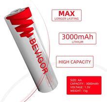 Load image into Gallery viewer, 72-Pack Lithium AA Batteries 1.5V 3000mAh - Long-Lasting Power for All Devices