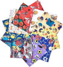 Load image into Gallery viewer, 50PCS Sports-Themed Dog Bandanas for Large Breeds - Comfortable &amp; Stylish