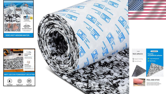 Premium 96''x16'' Anti-Slip EVA Foam Boat Mat – Ideal for Surfboards & Kayaks