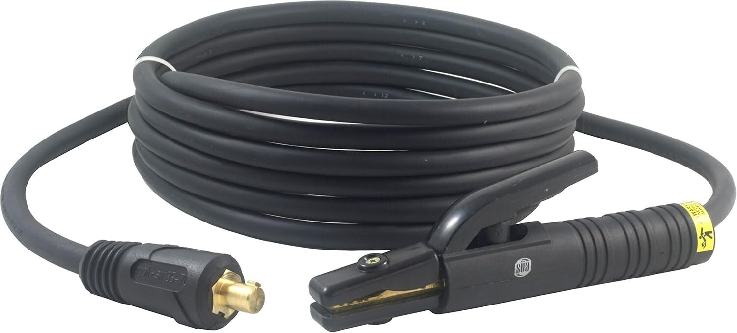 Flex-A-Prene 200 Amp Electrode Holder - 15 Feet Welding Cable, High Conductivity