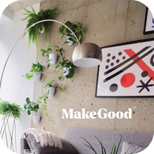 Load image into Gallery viewer, Lightweight Resin Indoor Wall Planters - 6 Self-Watering Pots for Easy Care