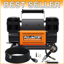 Load image into Gallery viewer, Heavy-Duty Dual Cylinder Air Compressor Kit with Digital Pressure Gauge, 150 PSI