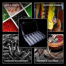 Load image into Gallery viewer, Lightweight and Portable Bead Storage Containers with Customizable Grids - 8pcs