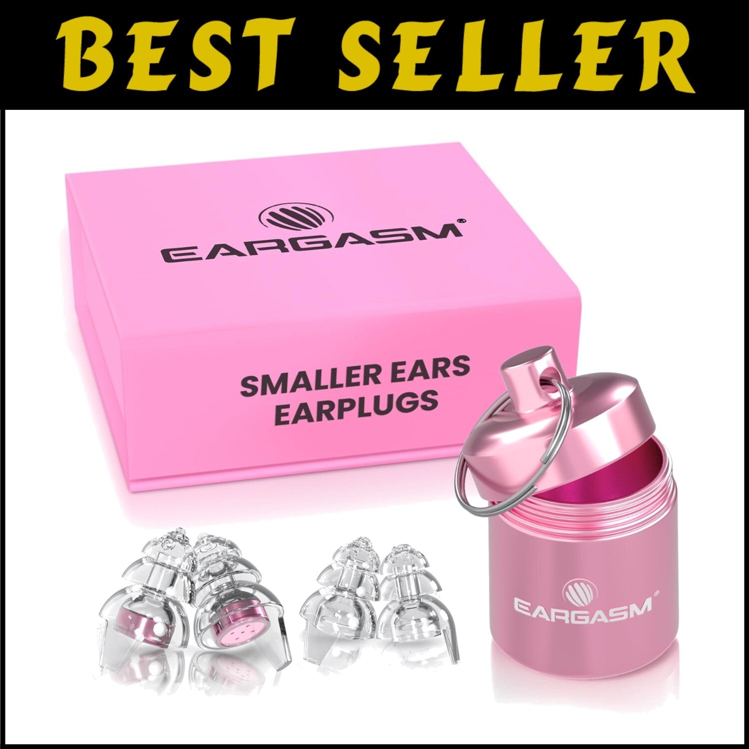 Ergonomic Silicone Earplugs with Waterproof Case - Ideal for Concerts & Sports