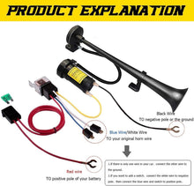 Load image into Gallery viewer, Universal 12V Super Loud 150DB Chrome Air Horn with Compressor - Easy Install