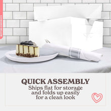 Load image into Gallery viewer, Professional White Cake Boxes with Window - 12'' x 12'' for Stylish Delivery
