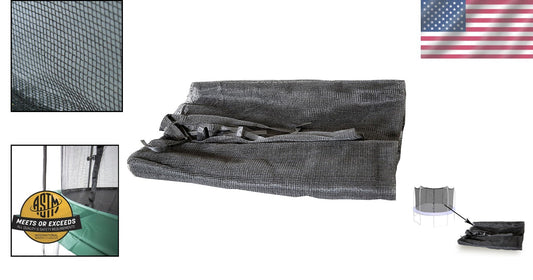 15ft UV Resistant Trampoline Enclosure Net with 96 V Rings - Easy Installation