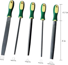 Load image into Gallery viewer, Versatile 5-Piece High Carbon Steel File Set for Metal, Wood &amp; Plastic Projects