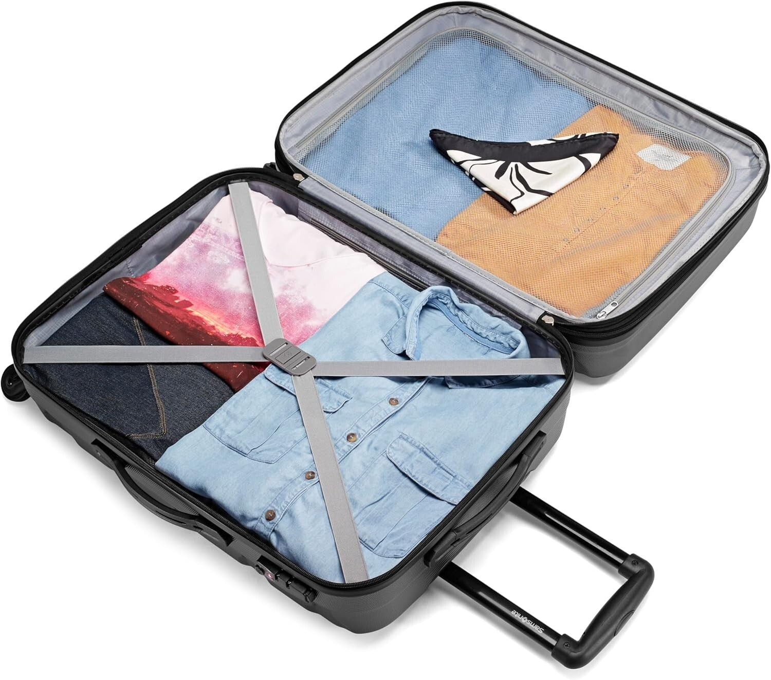 Effortless 24-Inch Hardside Luggage with Spinner Wheels - Omni PC Collection