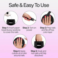 Load image into Gallery viewer, Electric Nail Soak Bowl: Faster Removal of Dip Powder, Gel, and Acrylic Polishes