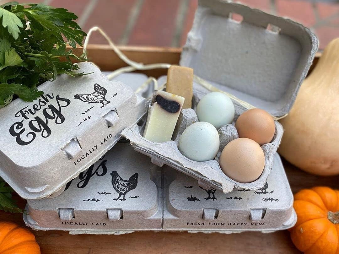 Charming Farm Fresh Egg Cartons - Half Dozen and Full Dozen Options in 250 Pack