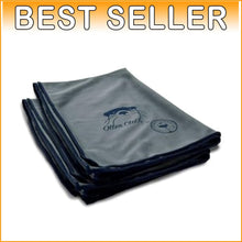 Load image into Gallery viewer, Reusable 25x20 Inch Microfiber Glass Cloths - Stylish Grey for Perfect Shine