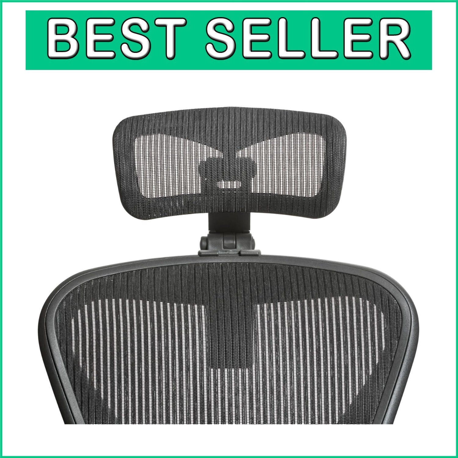 Ergonomic Onyx Headrest for Herman Miller Aeron Chair - Adjustable Comfort