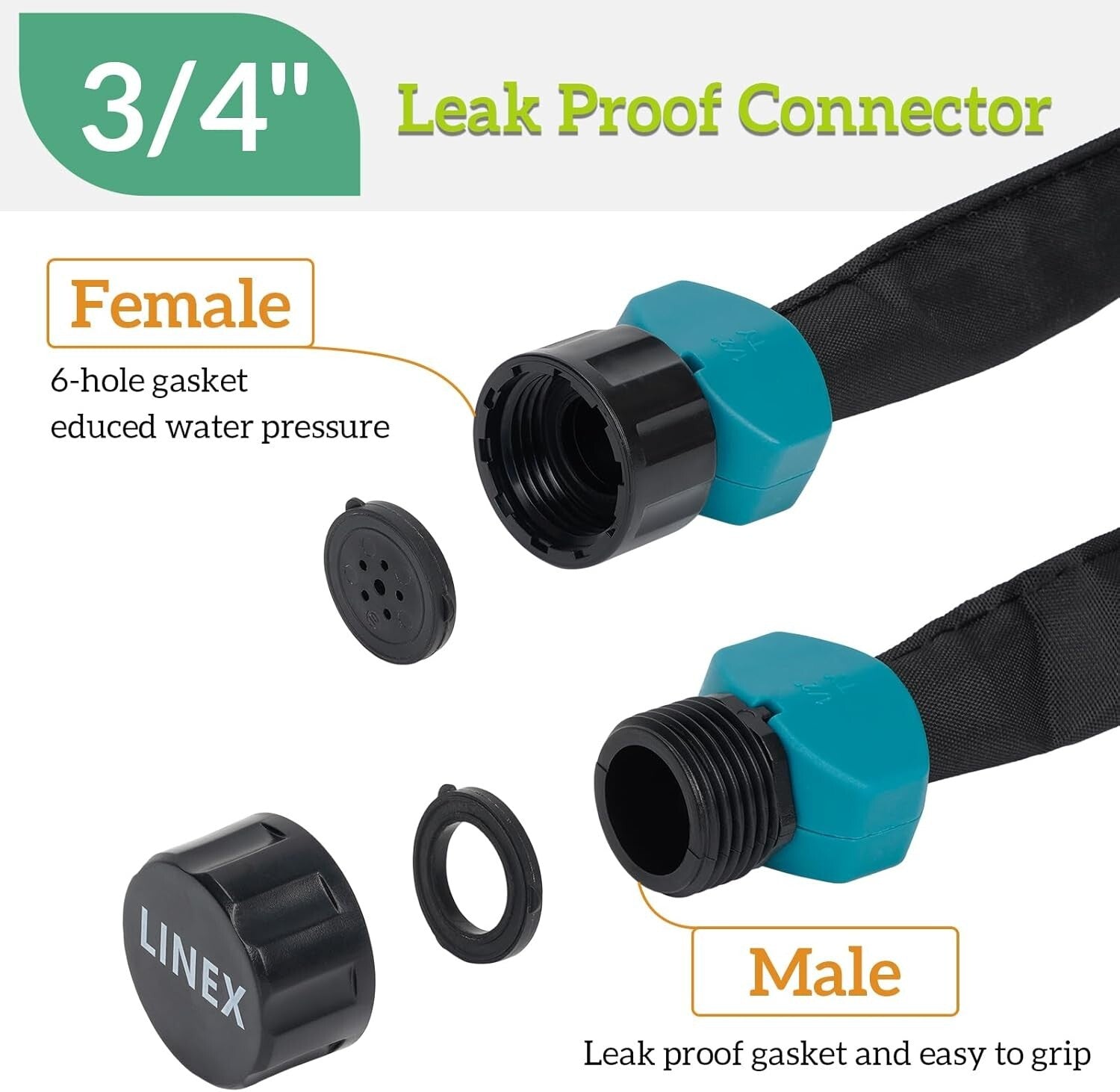 150 ft Flat Soaker Hose Set - Heavy Duty Drip Irrigation for Efficient Gardening