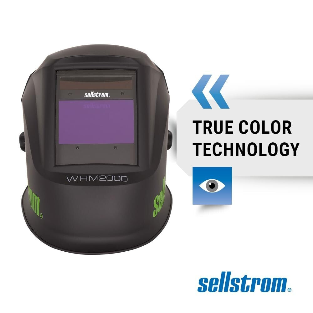 Auto-Darkening Welding Helmet with Blue Lens - Weld and Grind Modes Included