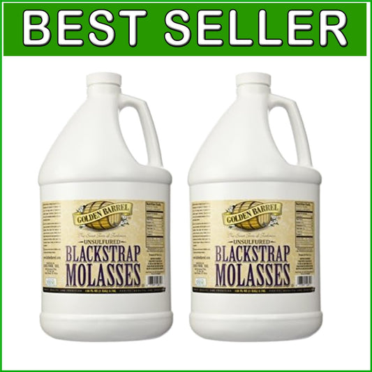 Bulk Unsulfured Blackstrap Molasses - 128 Fl Oz Jug Pack of 2 for Health Baking