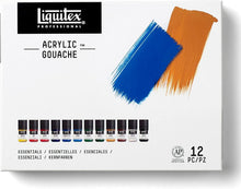 Load image into Gallery viewer, Professional Acrylic Gouache Paint Set - 12 Colors, 22ml Bottles, Matte Finish