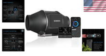 Load image into Gallery viewer, Energy-Efficient 4-Inch Duct Fan with Temperature Control - Ideal for Grow Rooms
