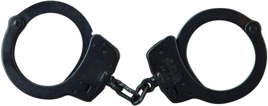 Compact S&W Blue Handcuffs - Key-Actuated Lock with Double Lock Security Feature