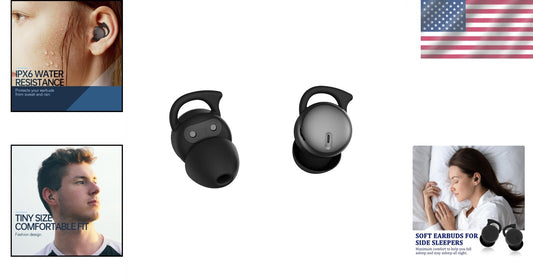 Invisible Sleep Headphones for Side Sleepers - Bluetooth 5.3 for Comfort