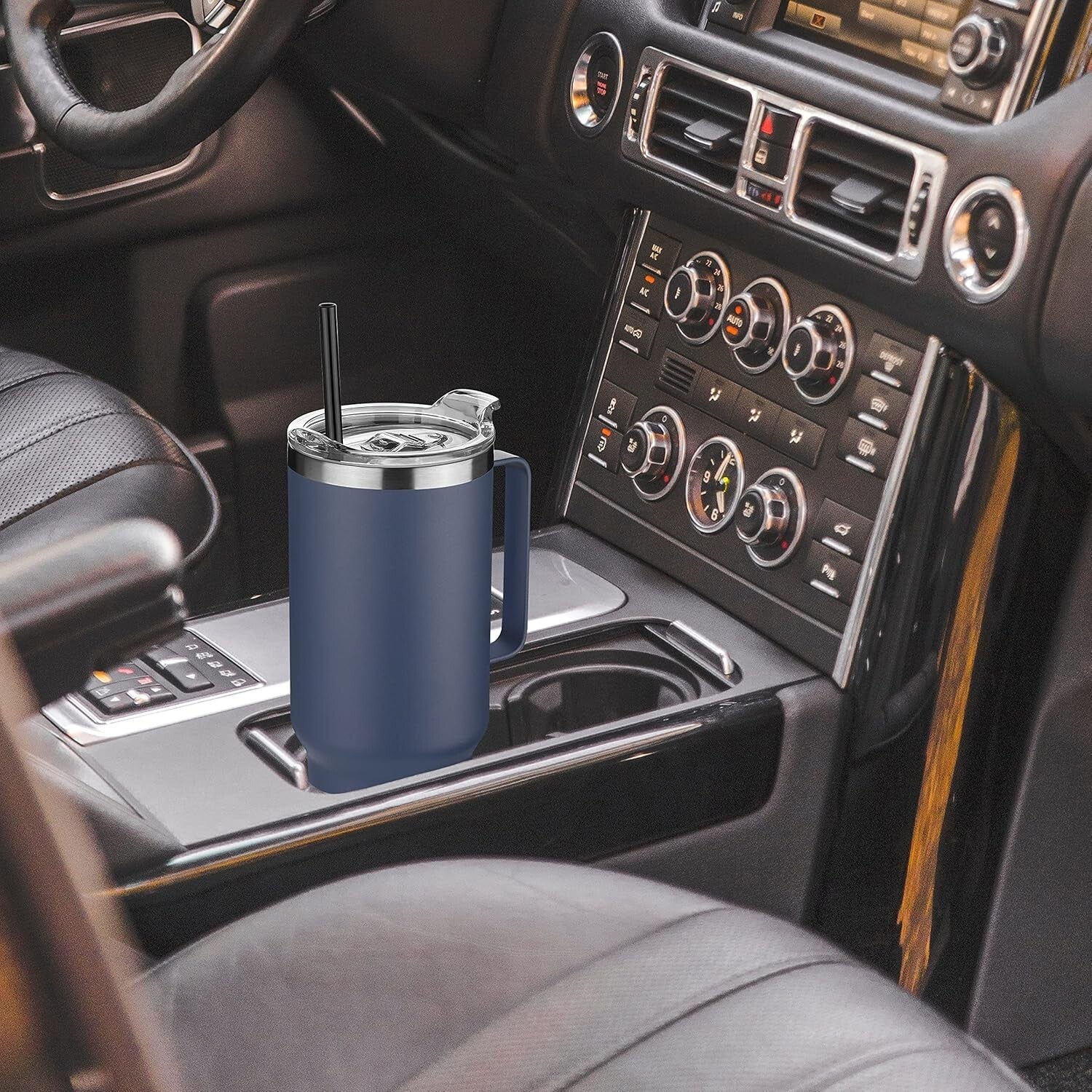 Sweat Proof 40 oz Stainless Steel Tumbler with Handle - Ideal for Any Occasion